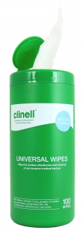 Clinell Universal Sanitising Wipes Tub 100