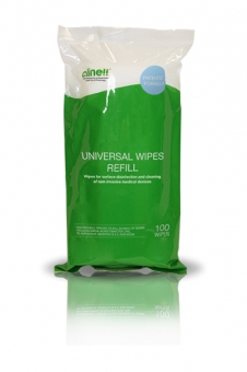 Clinell Universal Sanitising Wipes 100 Refill
