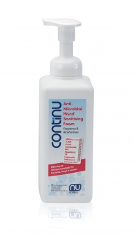 Continu Anti-Microbial Hand Sanitiser Foam 600ml Bottle - Alcohol Free