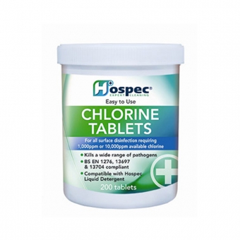 Hospec Chlorine Tablets Tub of 200