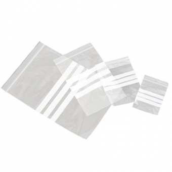 Write-On Lab Bags / Zip Seal Bags 125 x 190mm (5x7.5
