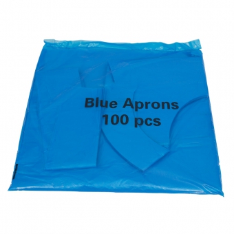 Flat Pack Disposable Aprons Blue 14